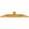 Ekena Millwork Portland Rough Sawn Timber Gable Bracket, Western Red Cedar, 36"W x 9"H x 2"D x 4"F, 6/12 Pitch GBW036X09X0204POR00RWR - alternate 3